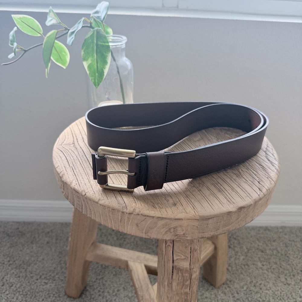 Polo Ralph Lauren Brown Leather Belt